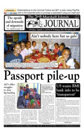 The Marshall Islands Journal, vol. 47, 14-20