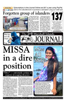 The Marshall Islands Journal, vol. 46, 36-42