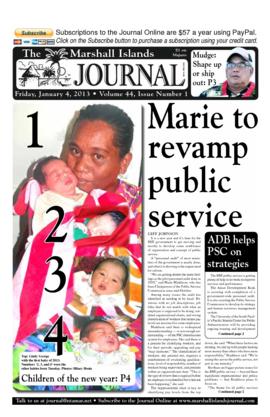 The Marshall Islands Journal, vol. 44, 1-8