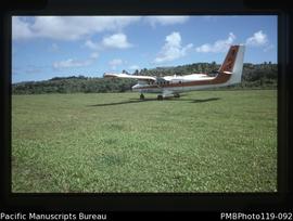 'Air Melanesia plane we took to Vila, South West Bay'
