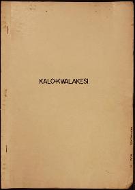 Report Number: 44 Kalo-Kwalakesi Land Inspection, 4pp. Chem analyses A162-A163. Includes map with...