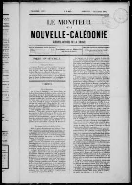 Le Moniteur de la Nouvelle-Caledonie, Journal Officiel de la Colonie, no. 167-183