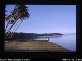 'Peaceful beach scene early morning. Vila area, Pango'