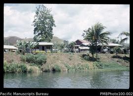 "VSO Lodge from across the Matanikau river, Honiara"