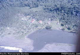 'Aerial view of Tangarare Mission Station, Guadalcanal'