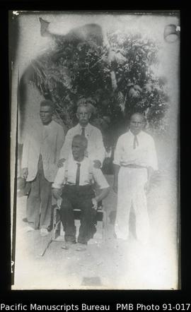 Missionaries and elders on Ambrim