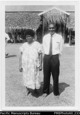 Elder Jimmy Karonqona and wife Lilian Fila Island
