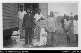 Group of ni-Vanuatu men including elders and pastors