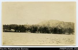 ‘Mount Mother and portion of Residential quarter, Rabaul. From Col. Pethebridge to R.G. Bowen. 19...