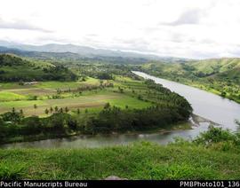 Sigatoka R [River] from Tongan Hill Fort