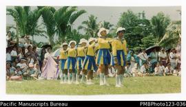 Pitonuu Tai village group at the district Methodist Sunday School marching competition. Gataivai,...
