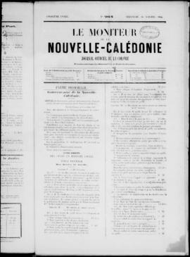 Le Moniteur de la Nouvelle Caledonie Noumea: Imprimerie du Gouvernement, no. 264-278