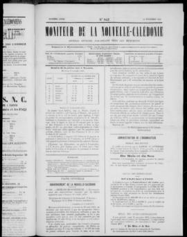 Le Moniteur de la Nouvelle Caledonie Noumea: Imprimerie du Gouvernement, no. 842-847