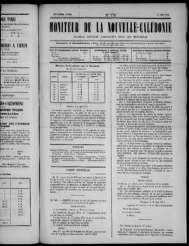 Le Moniteur de la Nouvelle Caledonie Noumea: Imprimerie du Gouvernement, no. 770-775