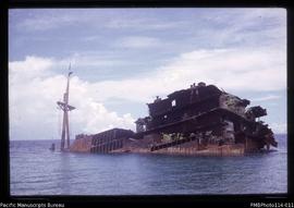 'Japanese wartime wreck off Bonege, Guadalcanal'