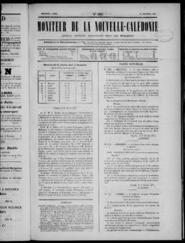 Le Moniteur de la Nouvelle Caledonie Noumea: Imprimerie du Gouvernement, no. 805-808