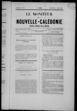 Le Moniteur de la Nouvelle-Caledonie, Journal Officiel de la Colonie, no. 132-148
