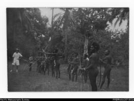 Archery competition, probably Wintua, South West Bay, Malekula