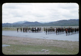 "Royal Papuan N.G. Constabulary. Guard of honour at Jacksons Field."