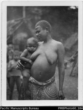 ni-Vanuatu woman holding a baby