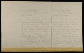 Letter to her Majesty Victoria, Queen of Great Britain from George Tupou I re Treaty of Commerce ...
