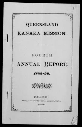 'Queensland Kanaka Mission, Fourth Annual Report 1889-90'