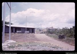 'Looking up past junior staff quarters to Geology Department, Honiara'