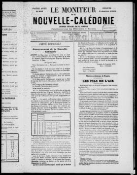 Le Moniteur de la Nouvelle Caledonie Noumea: Imprimerie du Gouvernement, no. 537-546