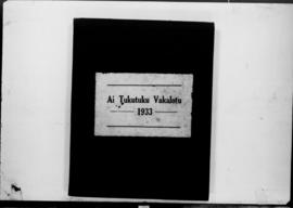 Ai Tukutuku Vakalotu Suva: Methodist Mission, Jan 1933-Jun 1933
