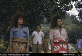 Three of the te arikis (Chiefs), Tikopia