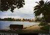 [View of Honiara from] Beach [with slit drum] near Mendana Hotel, Honiara