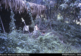 'Camp near Buha [with Margaret Tedder] – West Guadalcanal'