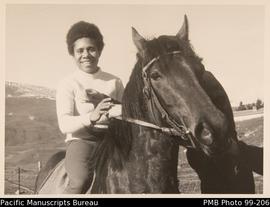 Mary Bob sitting on horse