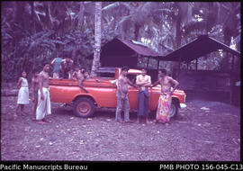 Another entrepreneur with his vehicle, Upolu, Samoa