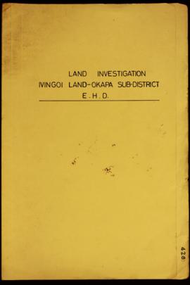 Report Number: 428 Land Investigation Ivingoi Land, Okapa Sub-District, Eastern Highlands Provinc...