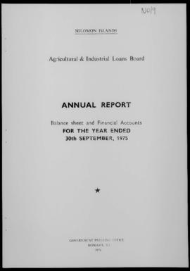 Solomon Islands, Agricultural and Industrial Loans Board (incorporating Small Business Credit Sch...