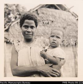 Ni-Vanuatu woman with baby