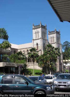 [Suva The Reserve Bank and the Catholic Cathedral]