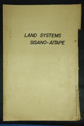 Report Number: 315 Land Systems Sisano – Aitape. [No Report. No map. File cover only.]