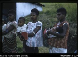 "Mothers and babies at Mick Leahy’s home near Lae"