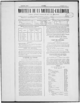 Le Moniteur de la Nouvelle Caledonie Noumea: Imprimerie du Gouvernement, no. 670-676