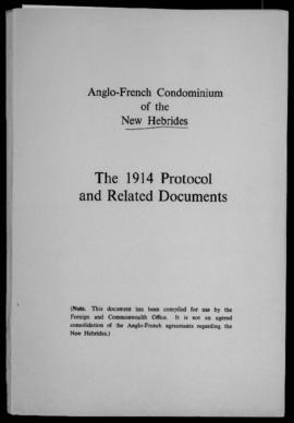 The 1914 Protocol and related matters