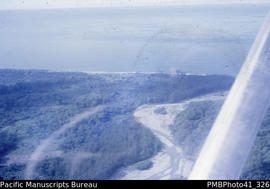 'Balavu River & Avu Avu, Guadalcanal. Aerial view.'