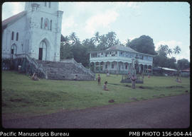 Catholic Church and convent, in centre of village, Upolu, Samoa