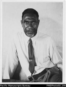 ni-Vanuatu man in shirt and necktie