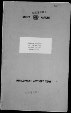 C.H. Floyd, Physical Planning in the British Solomon Islands Protectorate, Suva, United Nations, ...