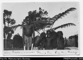 ni-Vanuatu children, including Shem, Elu, Lizette and Percy