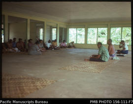 Assembled matai at the meeting, Upolu, Samoa