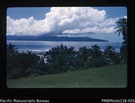 'View from Magam misison house across to Pentecost Island'