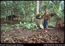 Tongi Ali Oli, one of the hardest working gardeners, Upolu, Samoa